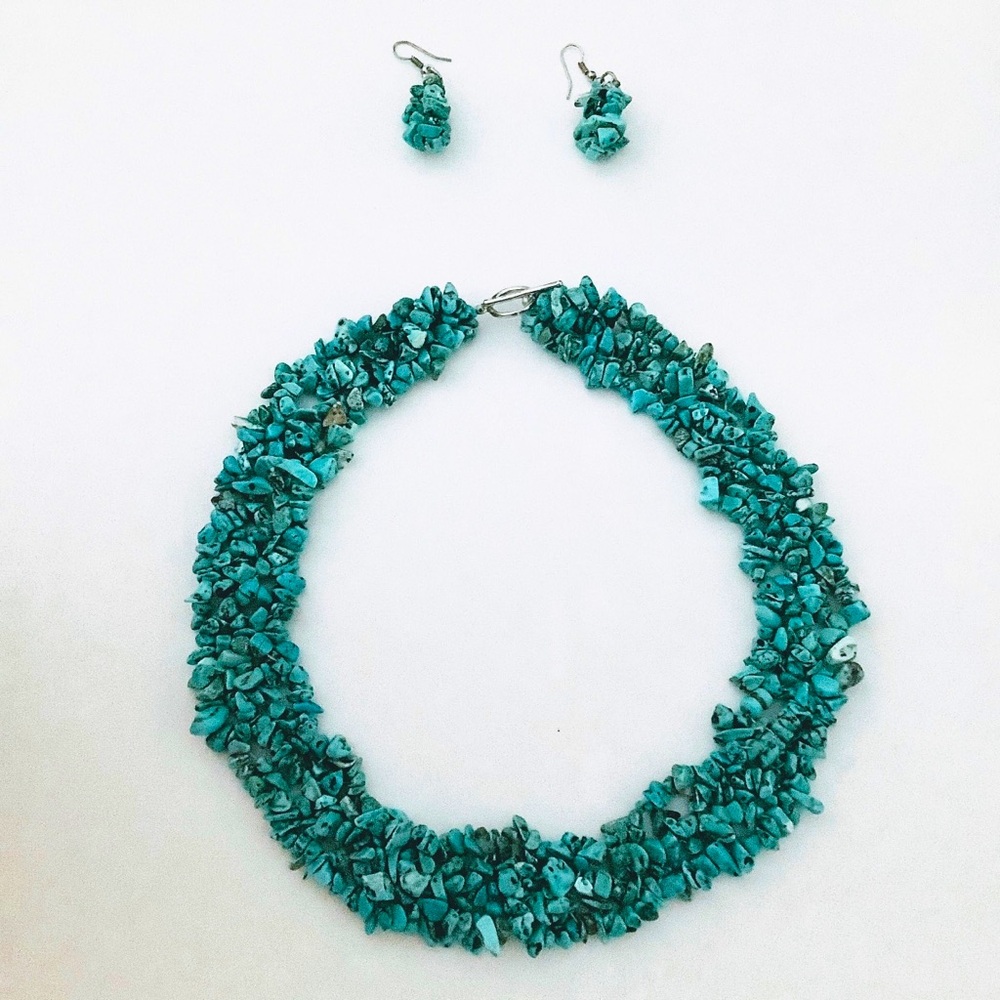 Turquoise Necklace and Earring Set